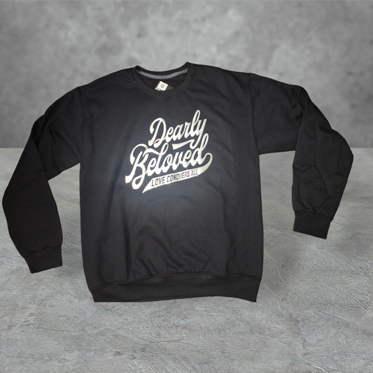 Metallic script dearly beloved